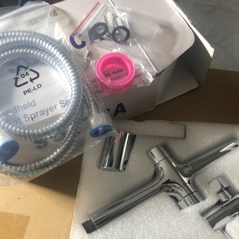 Chrome Handheld Bidet Sprayer Set